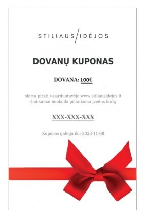 e-Dovanų kuponas 100 eur.